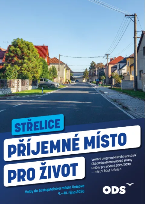 Obálka magazínu pro místní část Střelice